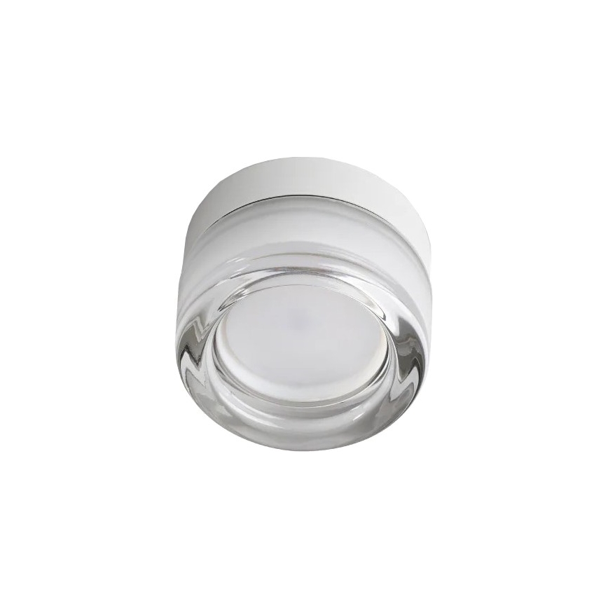 Ideal Lux - LED-Deckenleuchte für Badezimmer LOLLY 1xGX53/9W/230V Ø 10,5 cm IP44 weiß/klar