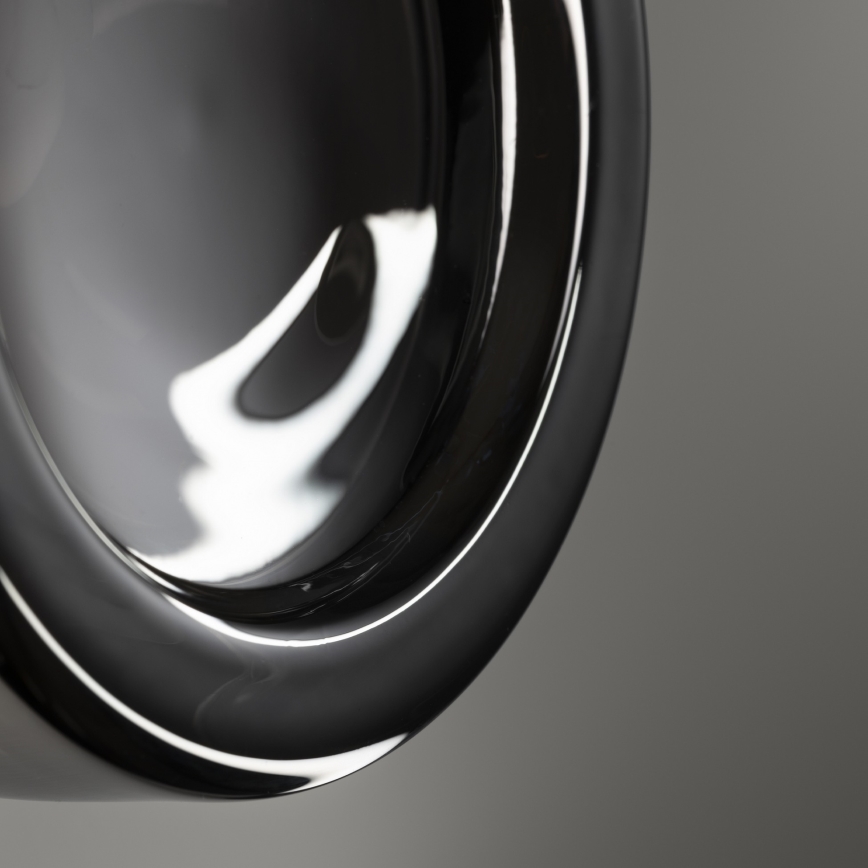 Ideal Lux - LED-Badezimmer-Deckenleuchte LOLLY 1xGX53/9W/230V Ø 10,5 cm schwarz/rauchschwarz