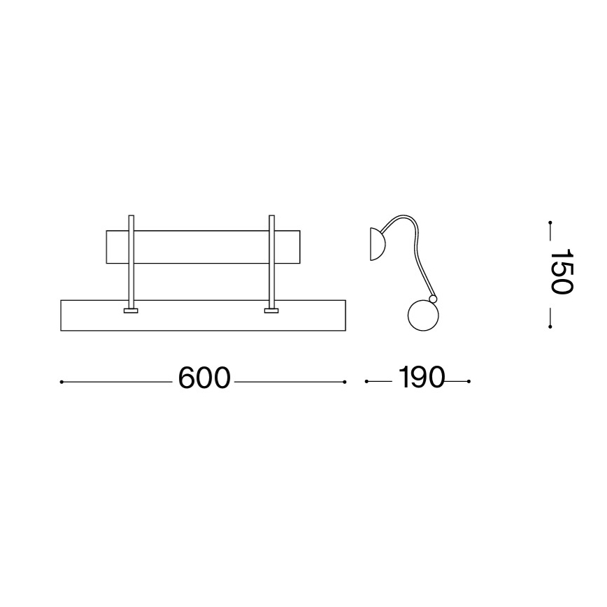 Ideal Lux - LED-Bildleuchte 4xG9/3W/230V bronzefarben