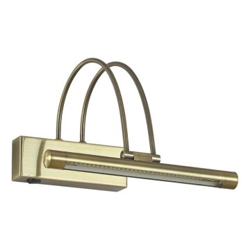 Ideal Lux - LED-Bildleuchte BOW LED/3,5W/230V CRI 90 26 cm Messing