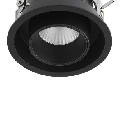 Ideal Lux - LED-Einbaustrahler NOVA, 12 W, 230 V, 3000 K, CRI 90, Ø 10 cm, schwarz
