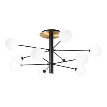 Ideal Lux - LED-Deckenleuchte an Stange COSMOPOLITAN 10xG9/3W/230V d 124 cm schwarz