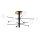 Ideal Lux - LED-Deckenleuchte an Stange COSMOPOLITAN 10xG9/3W/230V d 124 cm schwarz