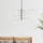 Ideal Lux - LED-Deckenleuchte an Stange EQUINOXE 12xG4/2W/230V d 124 cm glänzendes Chrom/klar