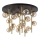 Ideal Lux - LED-Deckenleuchte an Stange PERLAGE 18xG9/3W/230V d 70 cm golden/rauchig