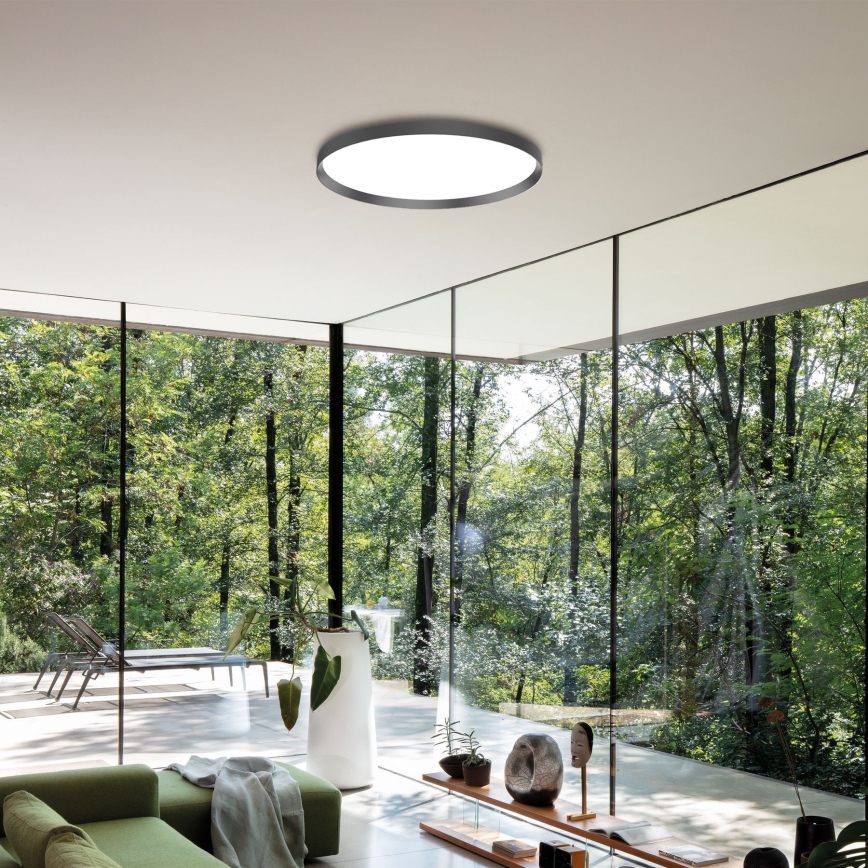 Ideal Lux - LED-Deckenleuchte FLY LED/68W/230V 2700K d 90 cm CRI 90 IP40 schwarz