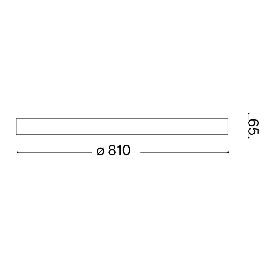 Ideal Lux - LED-Deckenleuchte GEMINI LED/42W/230V d 81 cm CRI 90 golden