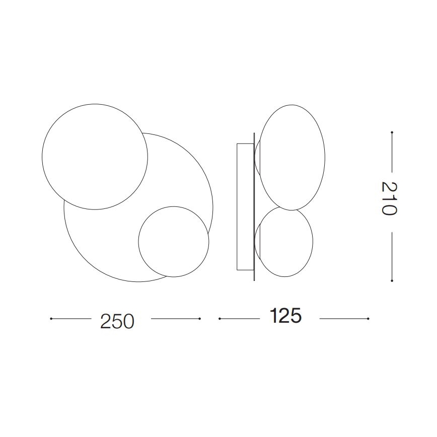Ideal Lux - LED-Deckenleuchte NINFEA 2xG9/3W/230V weiß