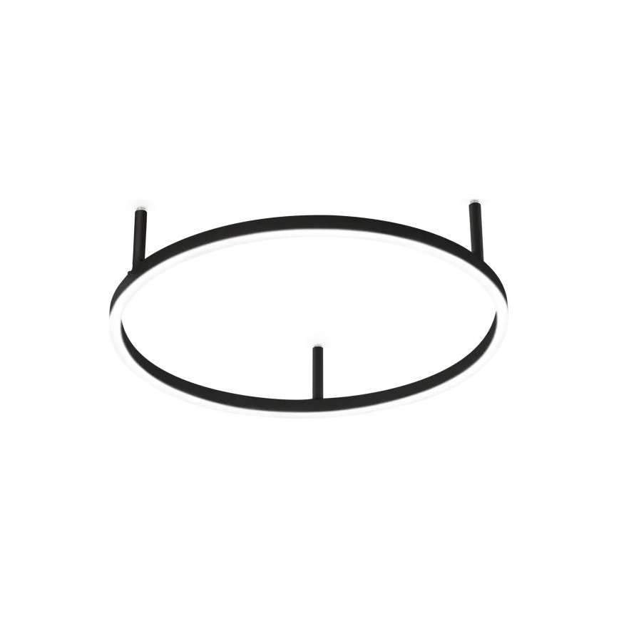 Ideal Lux - LED-Deckenleuchte ORACLE SLIM LED/29W/230V 2700K CRI 90 Ø 50 cm schwarz