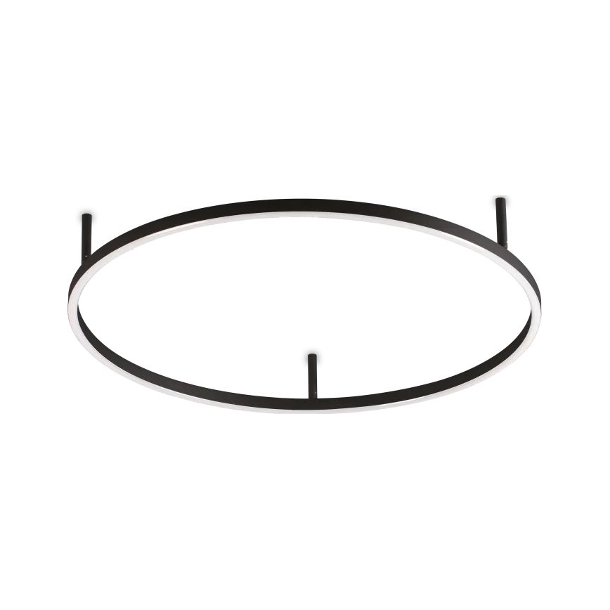 Ideal Lux - LED-Deckenleuchte ORACLE SLIM LED/37W/230V 4000K d 70 cm schwarz