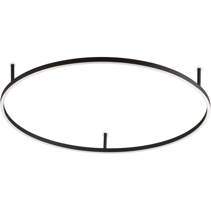 Ideal Lux - LED-Deckenleuchte ORACLE SLIM LED/53W/230V 3000K CRI 90 Ø 90 cm schwarz