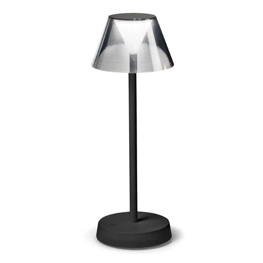 Ideal Lux - LED dimmbare Touch-Lampe LOLITA LED/2,8W/5V 2200 mAh IP54 schwarz