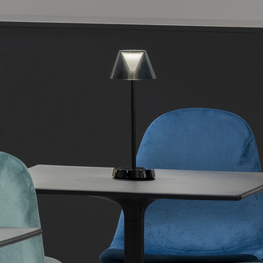 Ideal Lux - LED dimmbare Touch-Lampe LOLITA LED/2,8W/5V 2200 mAh IP54 schwarz