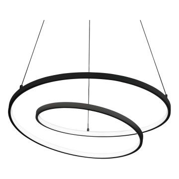 Ideal Lux - LED-dimmbare Pendelleuchte mit Kabelaufhängung OZ LED/55W/230V Ø 80 cm CRI 90 schwarz