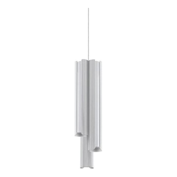 Ideal Lux - LED-dimmbare seilabhängige Pendelleuchte DORICA 3xLED/9W/230V CRI 90 Ø 9,5 cm weiß