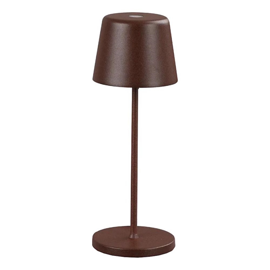 Ideal Lux - LED dimmbare Touch-Außen-Tischlampe CUTE LED/2,5W/3,7V 3000 mAh USB 2200-2700K IP65 braun