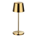 Ideal Lux - LED dimmbare Touch-Außen-Tischlampe CUTE LED/2,5W/3,7V 3000 mAh USB 2200-2700K IP65 gold