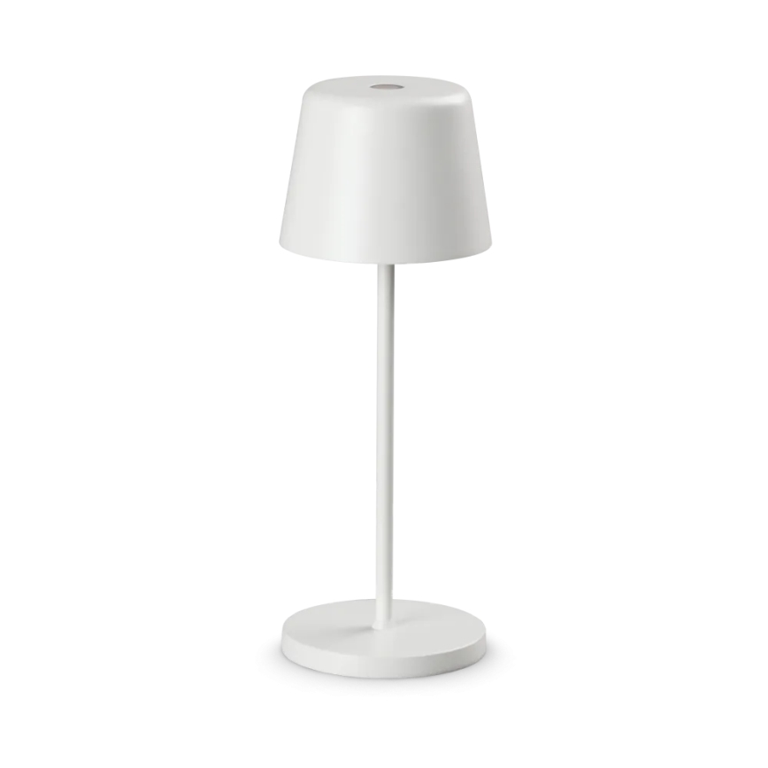 Ideal Lux - LED dimmbare Touch-Außen-Tischlampe CUTE LED/2,5W/3,7V 3000 mAh USB 2200-2700K IP65 weiß