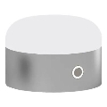 Ideal Lux - LED dimmbare Touch-Tischlampe MIGNON LED/5W/5V 1500 mAh Ø 10 cm CRI 90 glänzender Chrom