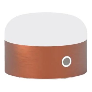 Ideal Lux - LED dimmbare Touch-Tischlampe MIGNON LED/5W/5V 1500 mAh Ø 10 cm CRI 90 Kupfer