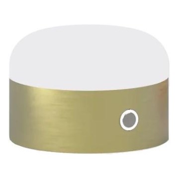 Ideal Lux - LED dimmbare Touch-Tischlampe MIGNON LED/5W/5V 1500 mAh Ø 10 cm CRI 90 Messing