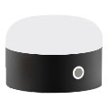 Ideal Lux - LED dimmbare Touch-Tischlampe MIGNON LED/5W/5V 1500 mAh Ø 10 cm CRI 90 schwarz