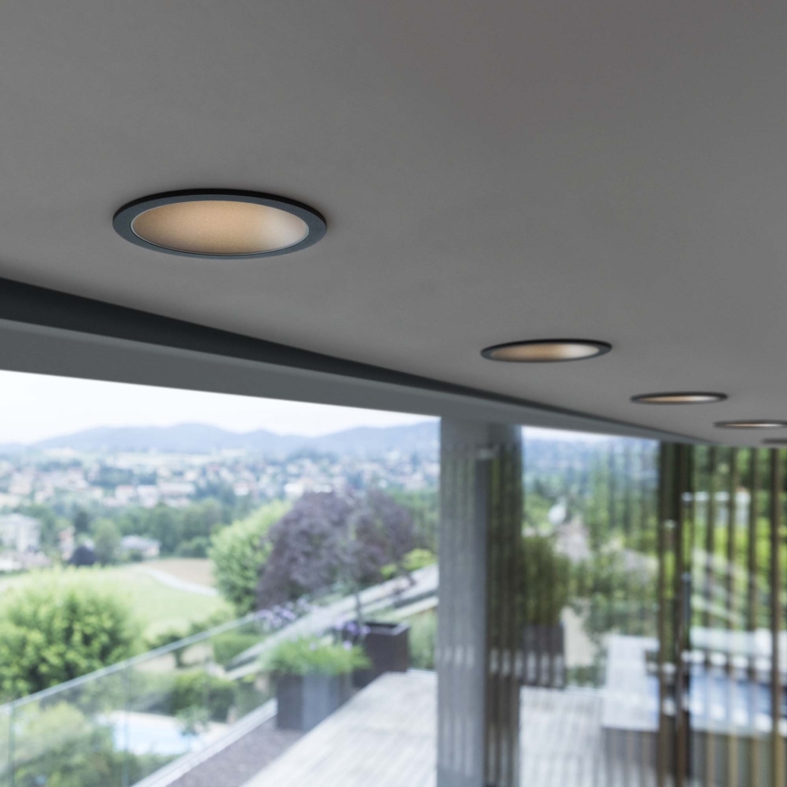 Ideal Lux - LED-Einbauleuchte GAME TRIM LED/11W/230V 3000K CRI 90 Ø 8,5 cm IP40 gold/schwarz