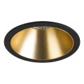 Ideal Lux - LED-Einbauleuchte GAME TRIM LED/11W/230V 3000K CRI 90 Ø 8,5 cm IP40 gold/schwarz