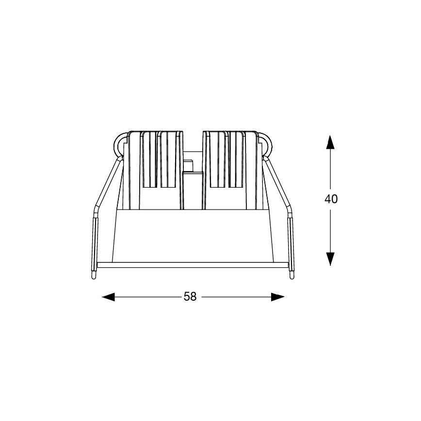 Ideal Lux - LED-Einbauleuchte GAME TRIM LED/5,5W/230V 3000K CRI 90 Ø 5,8 cm weiß