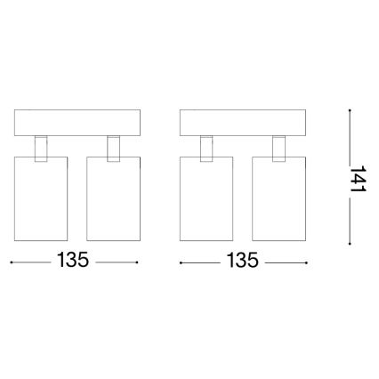 Ideal Lux - LED-Einbaustrahler DYNAMITE 4xGU10/7W/230V CRI 90 Messing
