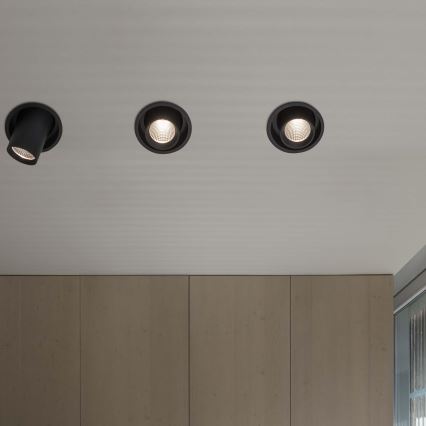 Ideal Lux - LED-Einbaustrahler NOVA LED/30W/230V 4000K CRI 90 Ø 15,4 cm schwarz