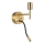 Ideal Lux - LED Flexibler Lampensatz mit Fassung 1xE27/42W + LED/3W/230V CRI 90 USB gold