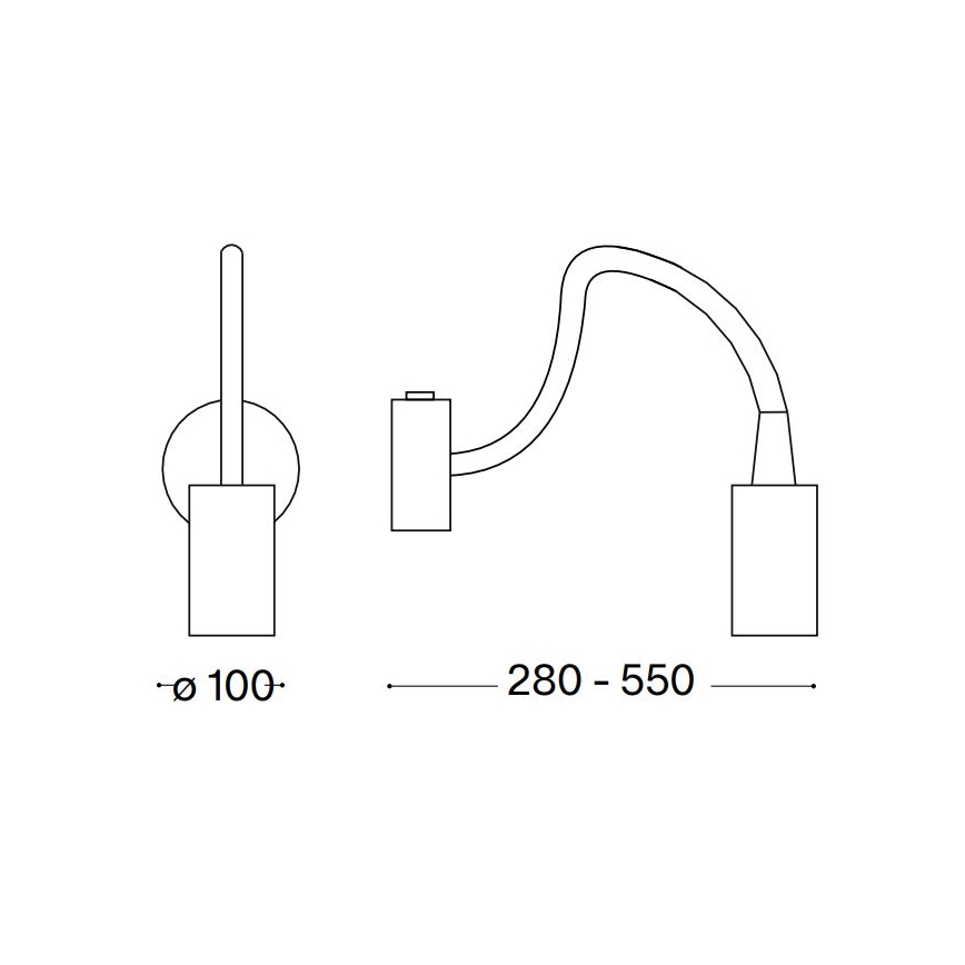 Ideal Lux - LED Flexibles Leselicht FOCUS LED/4W/230V CRI 90 Weiß