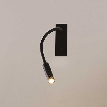 Ideal Lux - LED Flexibler Leselampe IO LED/3W/230V CRI 90 Schwarz