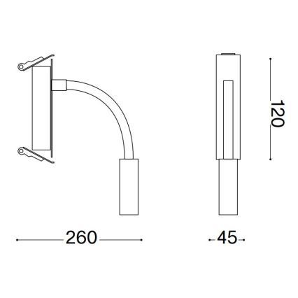 Ideal Lux - LED Flexibler Leselampe IO LED/3W/230V CRI 90 Schwarz