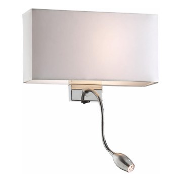 Ideal Lux - LED Flexibler Wandleuchte HOTEL 1xE27/60W + LED/1,5W/230V