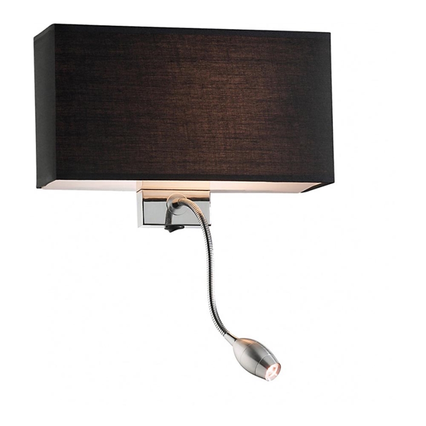 Ideal Lux - LED Flexibler Wandleuchte HOTEL 1xE27/60W + LED/1,5W/230V