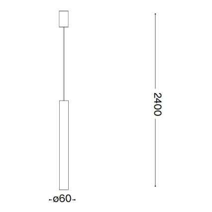 Ideal Lux - LED-Hängeleuchte 1xGU10/7W/230V CRI90