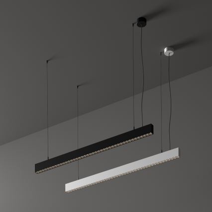 Ideal Lux - LED-Hängeleuchte an Kabel OFFICE LED/30W/230V 3000K CRI 90 schwarz
