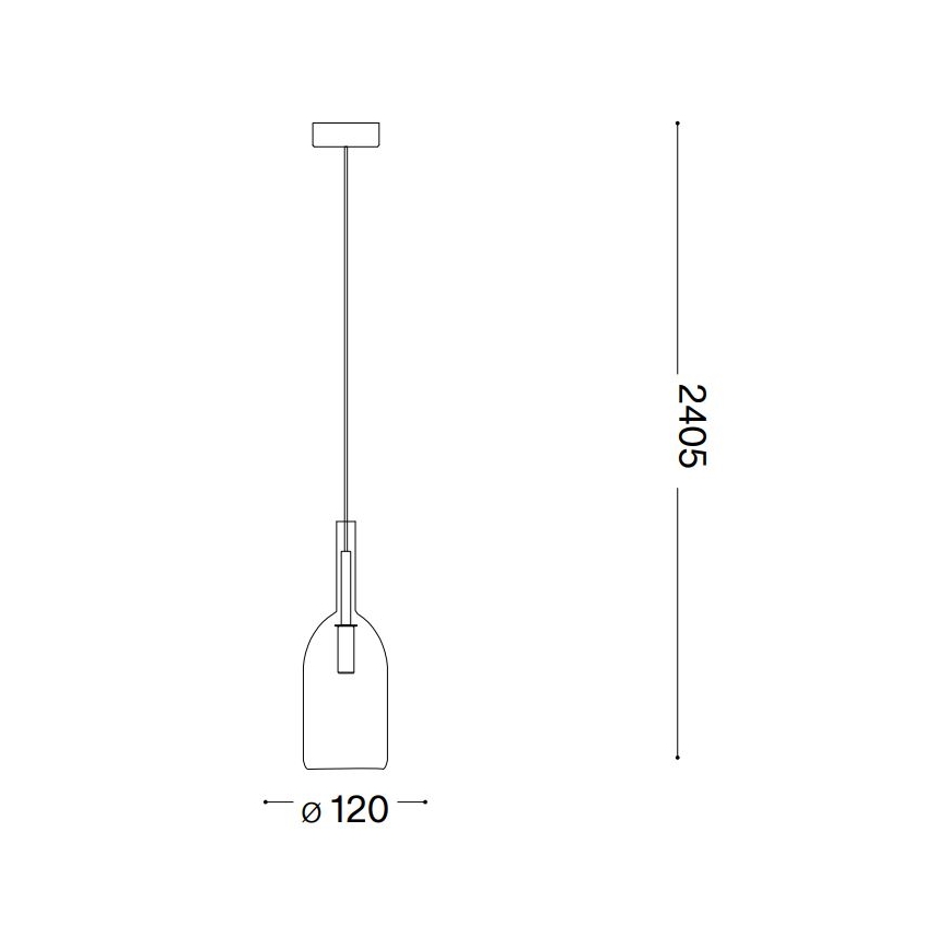 Ideal Lux - LED-Hängeleuchte an Schnur EMPIRE 1xG9/3W/230V