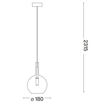 Ideal Lux - LED-Hängeleuchte an Schnur EMPIRE 1xG9/3W/230V