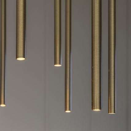 Ideal Lux - LED-Hängeleuchte an Schnur FILO LED/25W/230V Messing