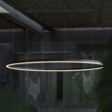 Ideal Lux - LED-Hängeleuchte an Schnur ORACLE SLIM LED/38W/230V d 70 cm schwarz
