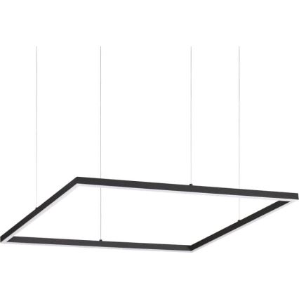 Ideal Lux - LED-Pendelleuchte mit Kabelaufhängung ORACLE SLIM LED/44W/230V 3000K CRI 90 70x70 cm schwarz