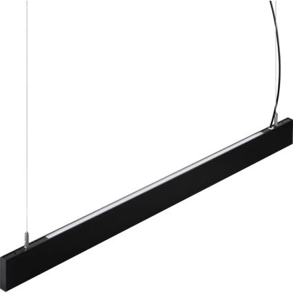Ideal Lux - LED-Hängeleuchte an Stahlseil STEEL LED/29W/230V 3000K CRI 90 120 cm schwarz