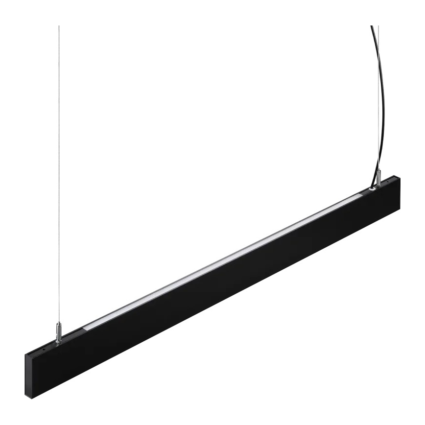Ideal Lux - LED-Hängeleuchte an Stahlseil STEEL LED/29W/230V 3000K CRI 90 120 cm schwarz