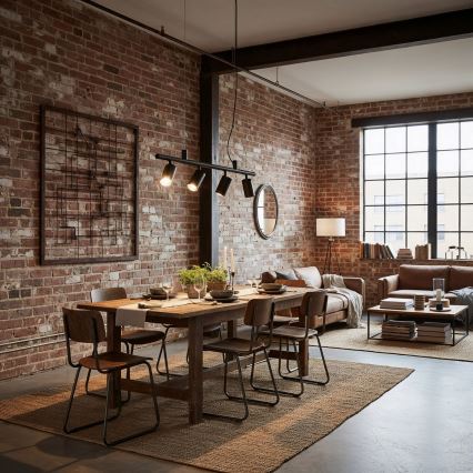 Ideal Lux - LED-Hängeleuchte DYNAMITE 4xGU10/7W/230V CRI 90 schwarz