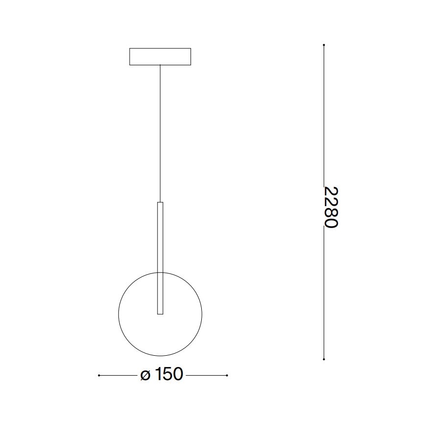 Ideal Lux - LED-Hängeleuchte EQUINOXE 1xG4/2W/230V d 15 cm glänzendes Chrom/klar