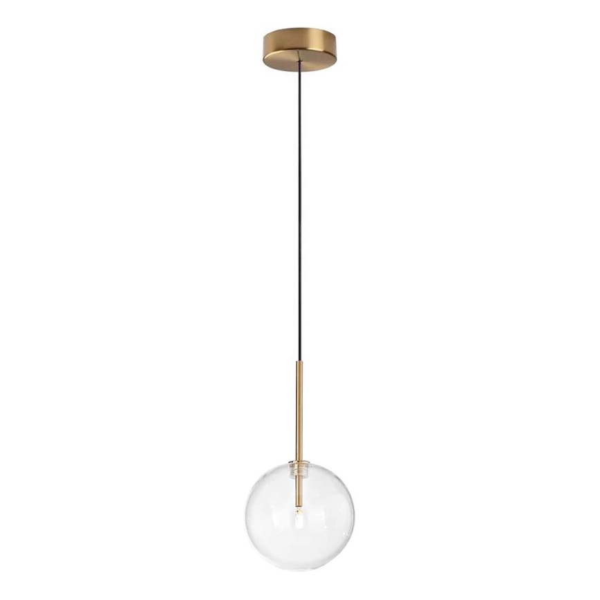 Ideal Lux - LED-Hängeleuchte EQUINOXE 1xG4/2W/230V d 15 cm Messing/klar