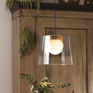 Ideal Lux - LED-Hängeleuchte FADE 1xG9/3W/230V d 27,3 cm golden/rauchig